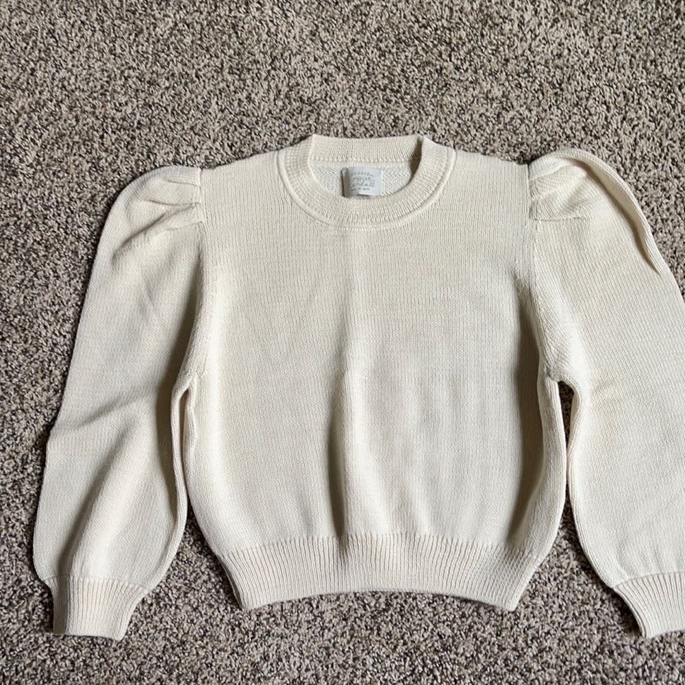 Loeffler Randall sweater size medium in cream color